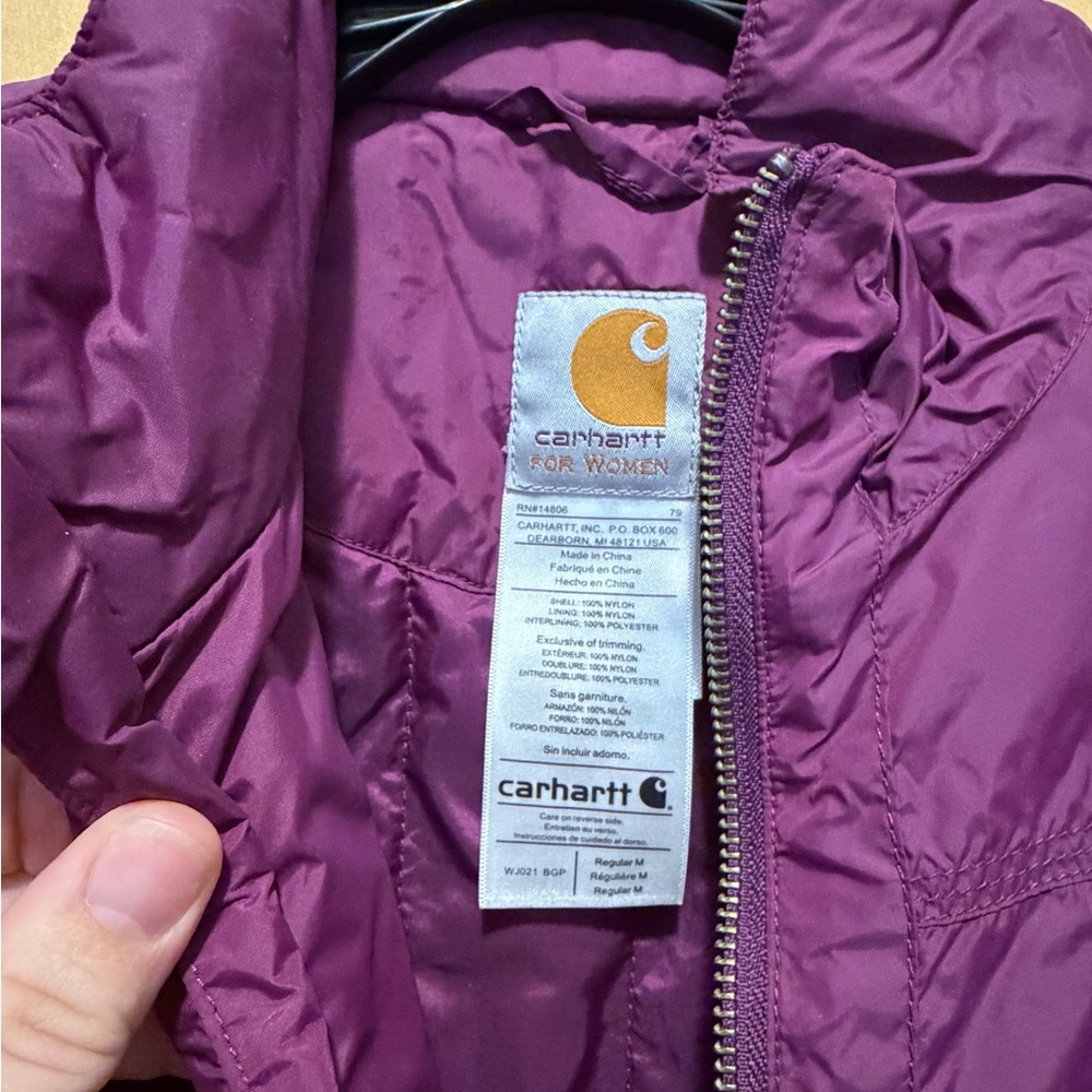 Women's Purple Zip-Up Lightweight Jacket - Picture 5 of 7